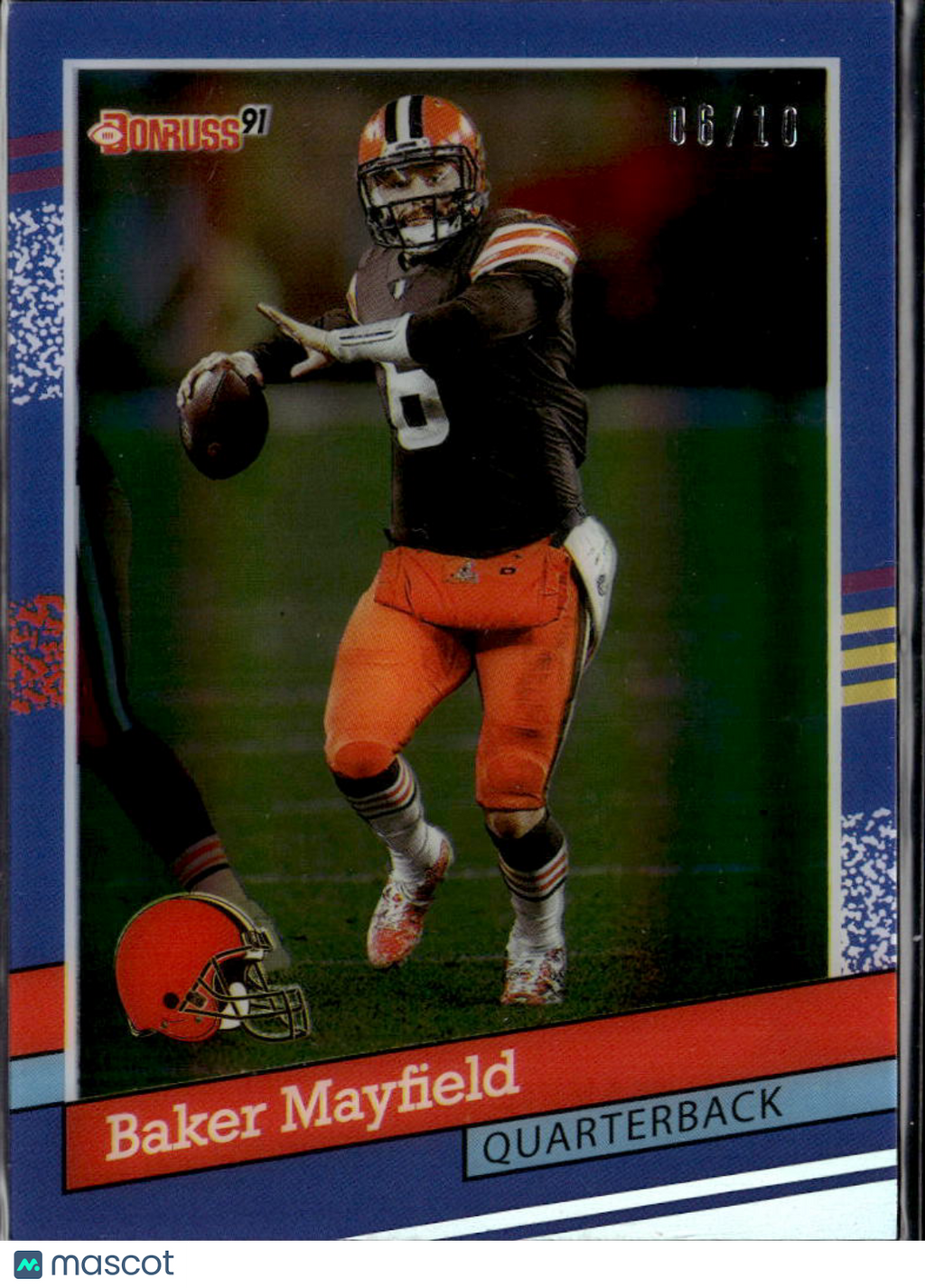 Baker Mayfield 2021 Clearly Donruss '91 HOLO Acetate 6/10 Cleveland Browns