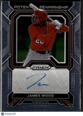 James Wood 2023 Prizm Auto Autograph Washington Nationals