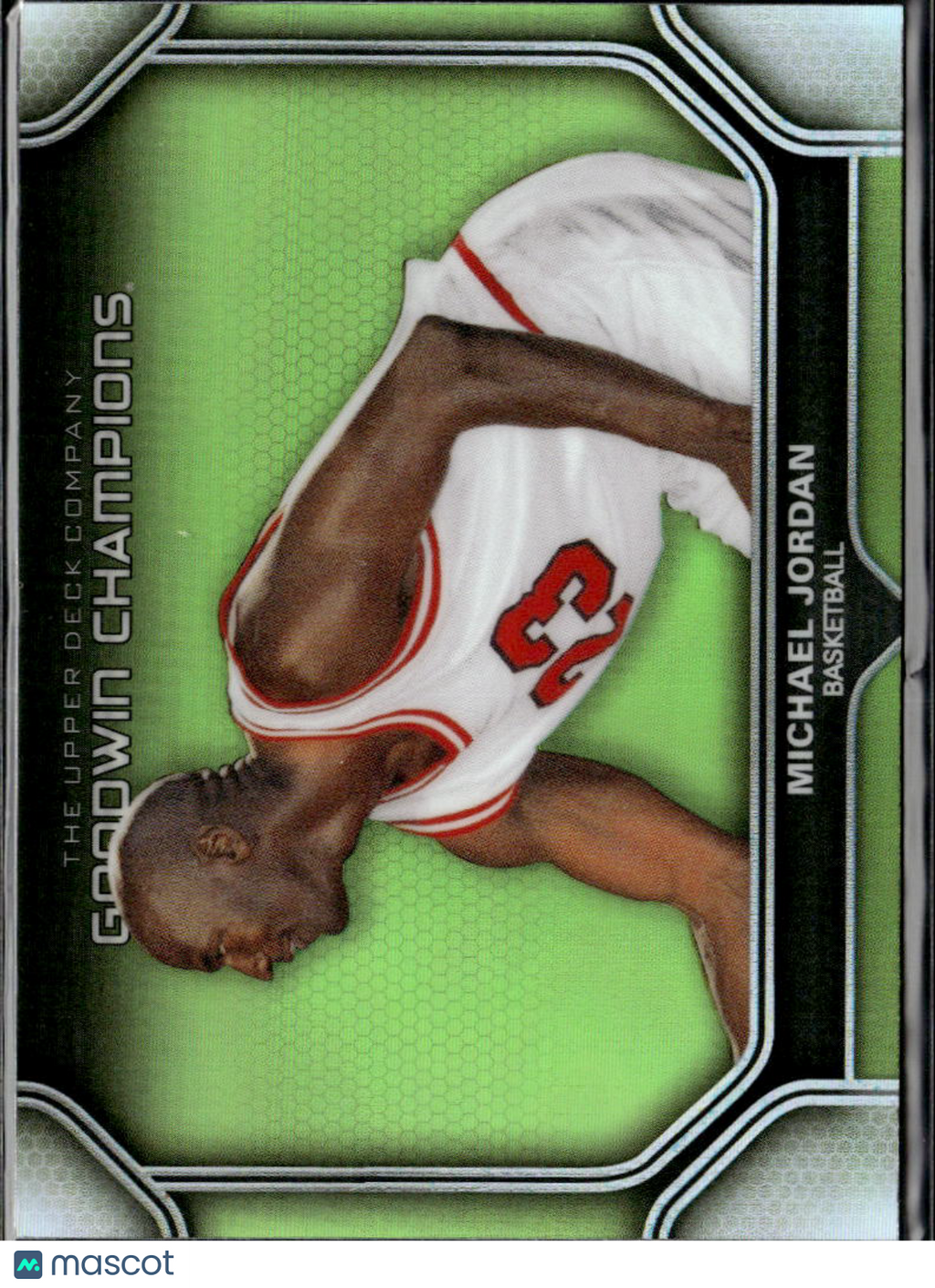 Michael Jordan 2024 Upper Deck Goodwin Champions Neon Green Chicago Bulls