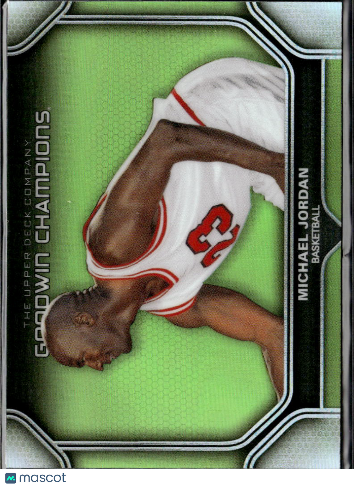 Michael Jordan 2024 Upper Deck Goodwin Champions Neon Green Chicago Bulls