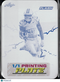 Ollie Gordon II 2025 Leaf Cyan Printing Plate Rookie RC Oklahoma State OSU 1/1