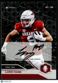 Luke Hasz 2024 ONIT Athlete Auto Autograph 25/170 Arkansas Ole Miss Bixby