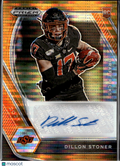 Dillon Stoner 2021 Prizm Draft Auto Autograph Orange RC /49 Oklahoma State OSU