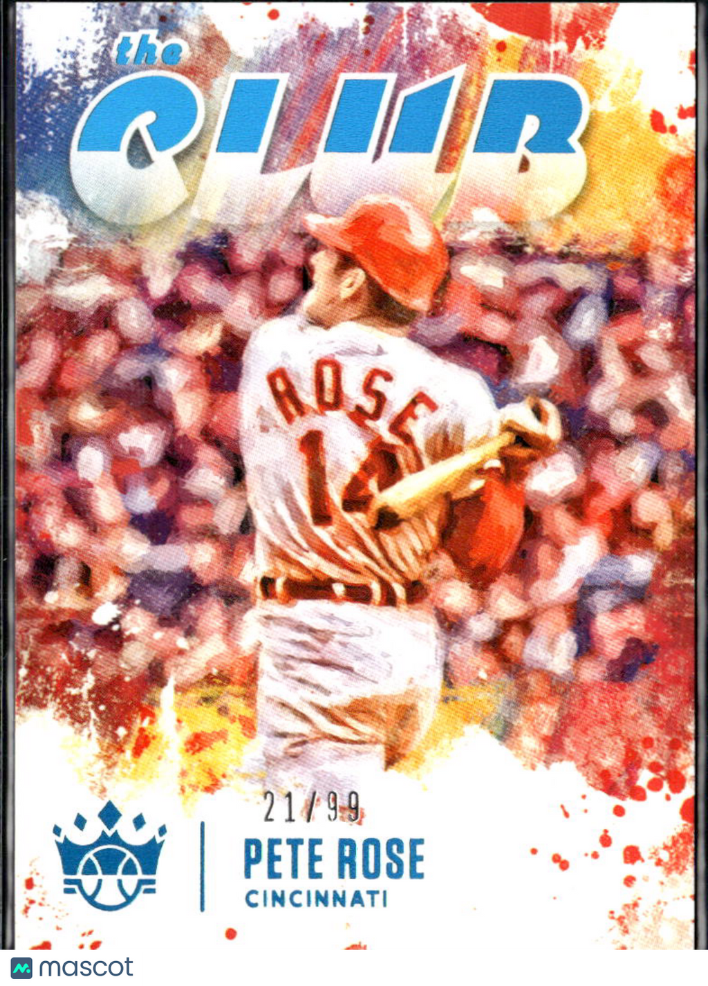 Pete Rose 2021 Diamond Kings The Club Platinum 21/99 Cincinnati Reds