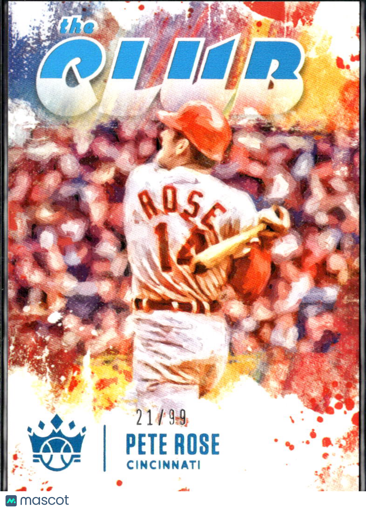 Pete Rose 2021 Diamond Kings The Club Platinum 21/99 Cincinnati Reds