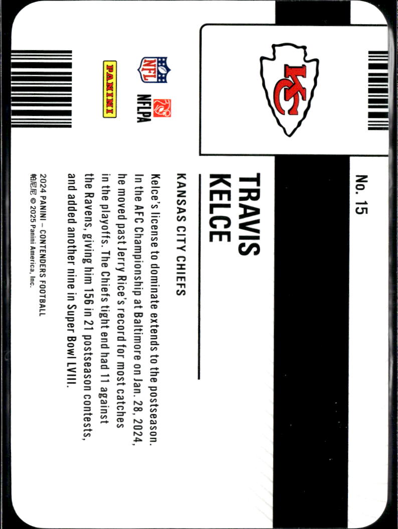 Travis Kelce 2025 Contenders License To Dominate SSP CASE HIT Kansas City Chiefs
