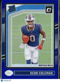 Keon Coleman 2024 Optic Rated Rookie Blue Prizm RC 79/199 Buffalo Bills