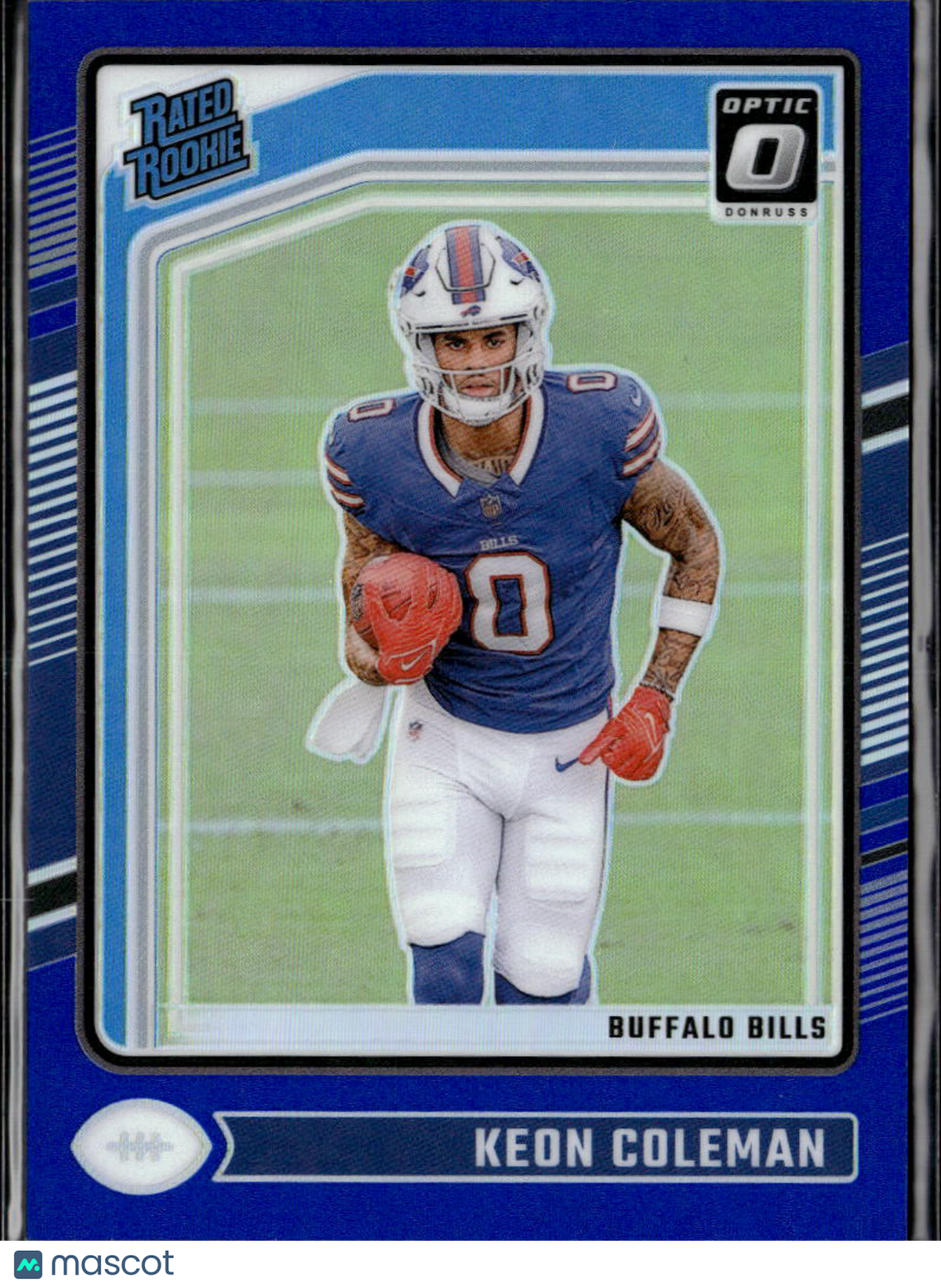 Keon Coleman 2024 Optic Rated Rookie Blue Prizm RC 79/199 Buffalo Bills