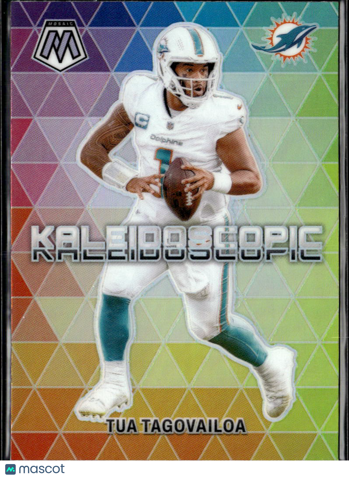 Tua Tagovailoa 2024 Mosaic Kaleidoscopic SSP CASE HIT Miami Dolphins