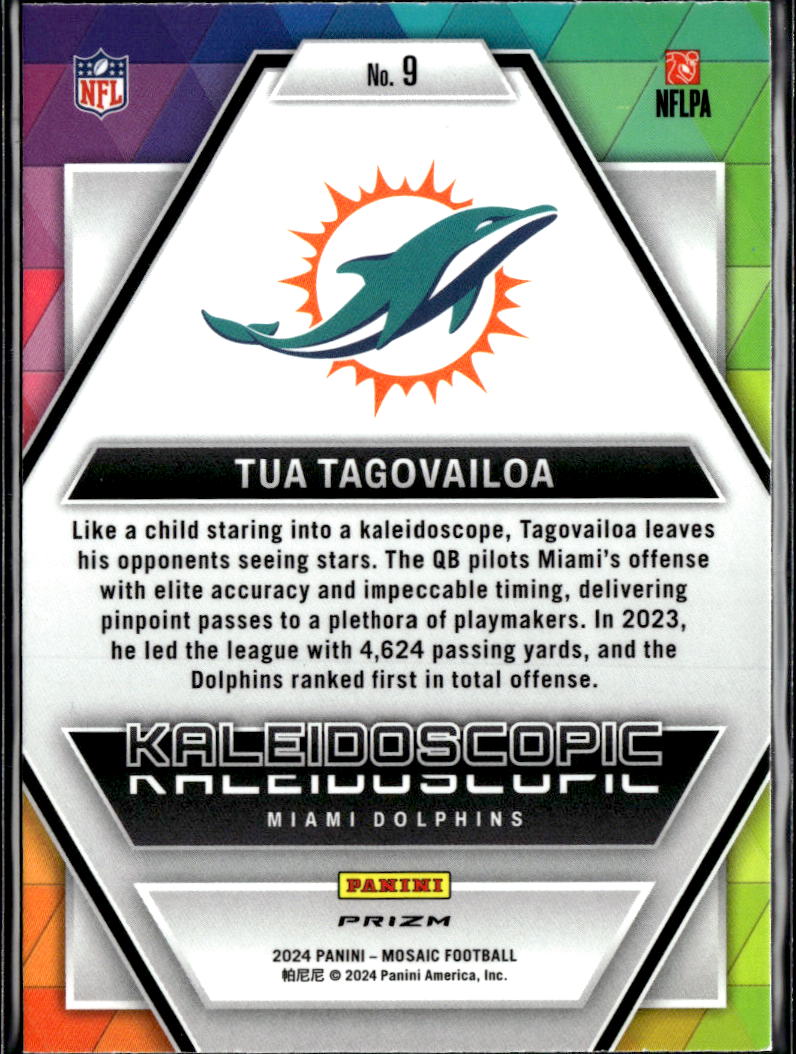 Tua Tagovailoa 2024 Mosaic Kaleidoscopic SSP CASE HIT Miami Dolphins
