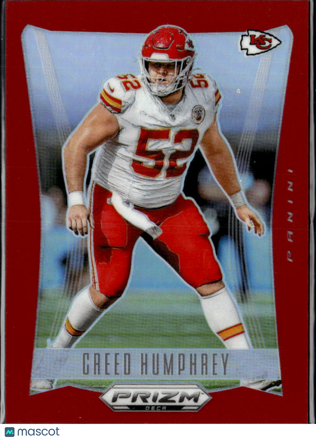 Creed Humphrey 2025 Prizm Deca Red Prizm 119/199 Kansas City Chiefs