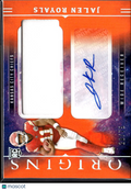 Jalen Royals 2025 Origins Auto Autograph Patch RC 28/75 Kansas City Chiefs