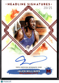 Jalen Williams 2024 Topps Motif Auto Autograph 20/25 Oklahoma City Thunder