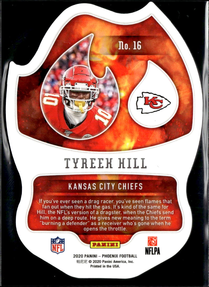 Tyreek Hill 2020 Phoenix En Fuego SSP CASE HIT Kansas City Chiefs