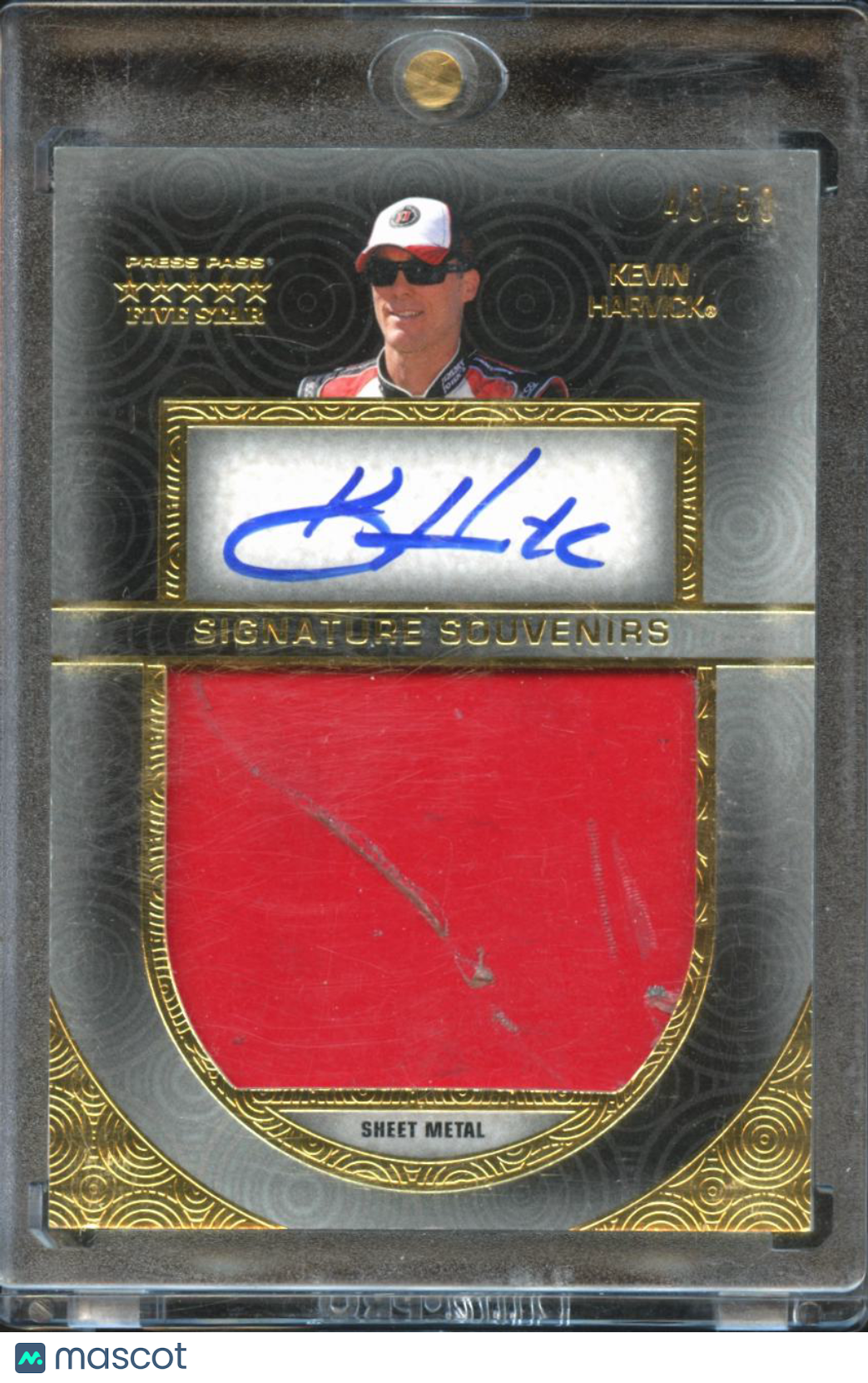 Kevin Harvick 2013 Press Pass Five Star Auto Autograph Sheet Metal 48/50