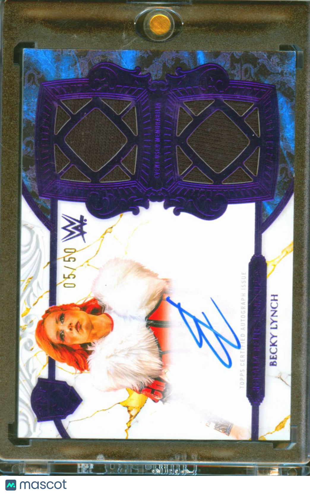 Becky Lynch 2025 Topps Royalty WWE Auto Autograph Patch 5/50