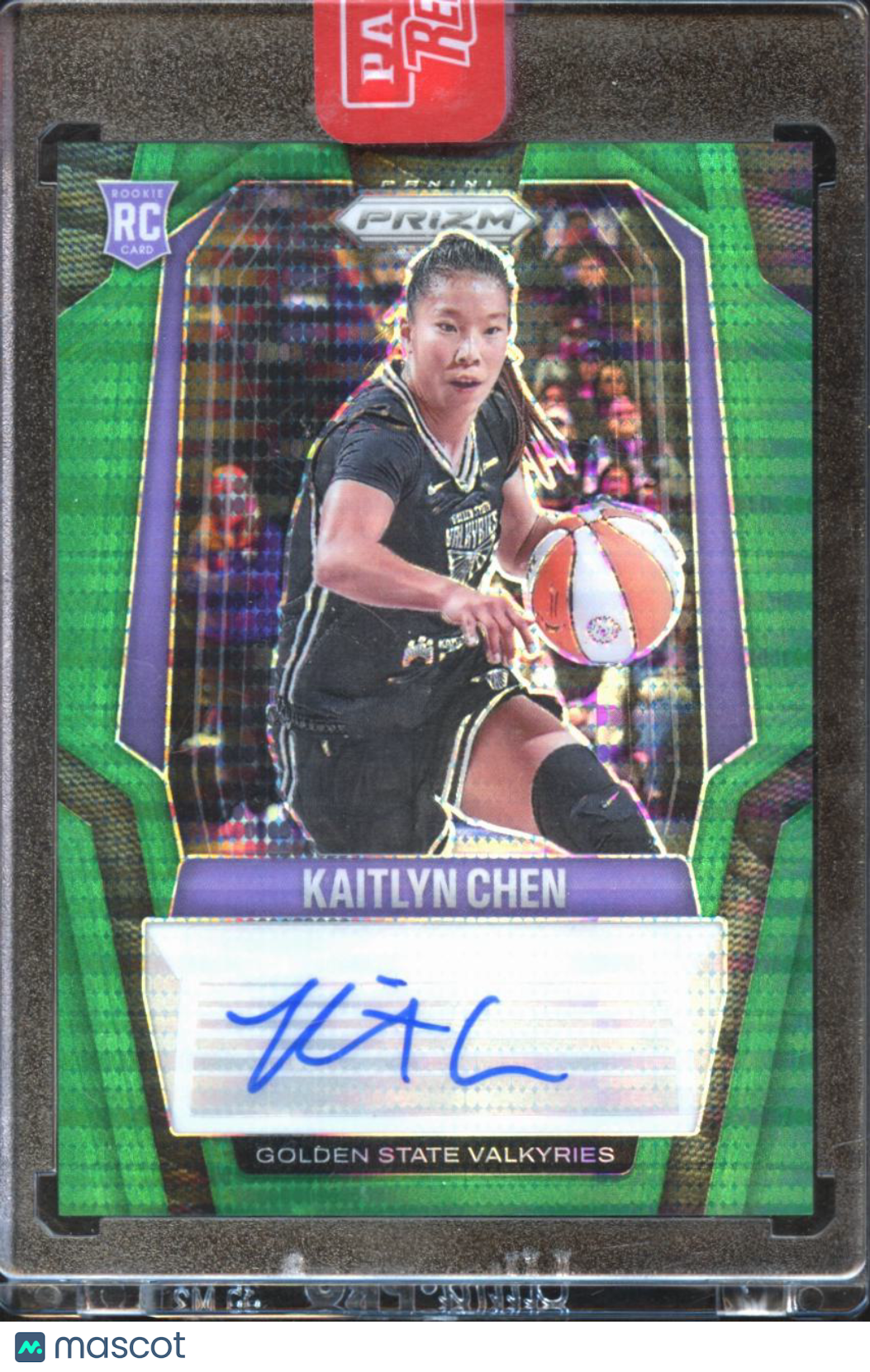 Kaitlyn Chen 2025 Prizm Auto Autograph Green Pulsar RC 19/25 Valkyries