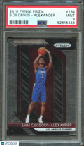 Shai Gilgeous-Alexander 2018-19 Prizm Rookie RC Clippers Thunder #184 PSA 9