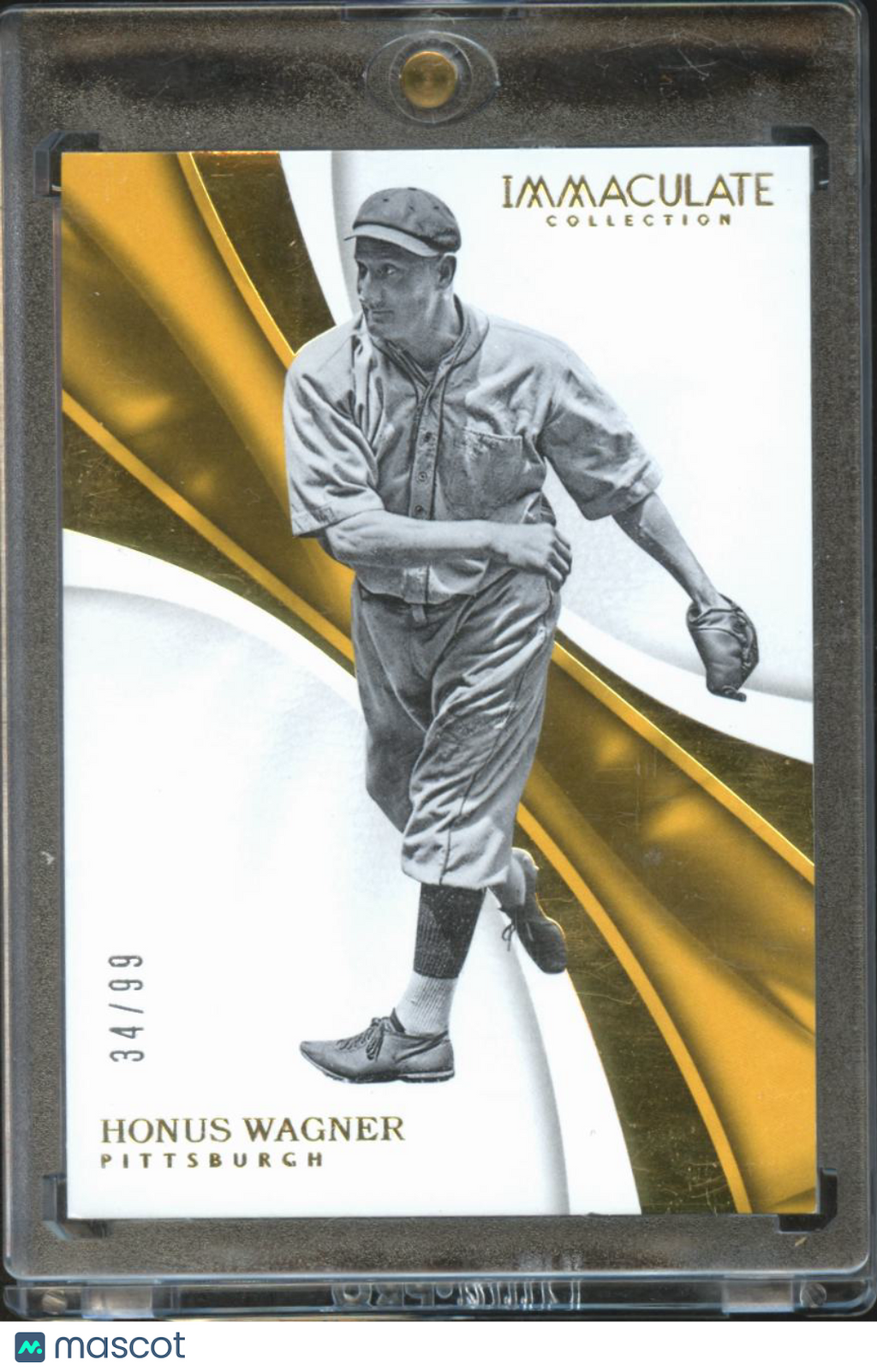 Honus Wagner 2017 Immaculate Collection Card 34/99 #6 Pittsburgh Pirates