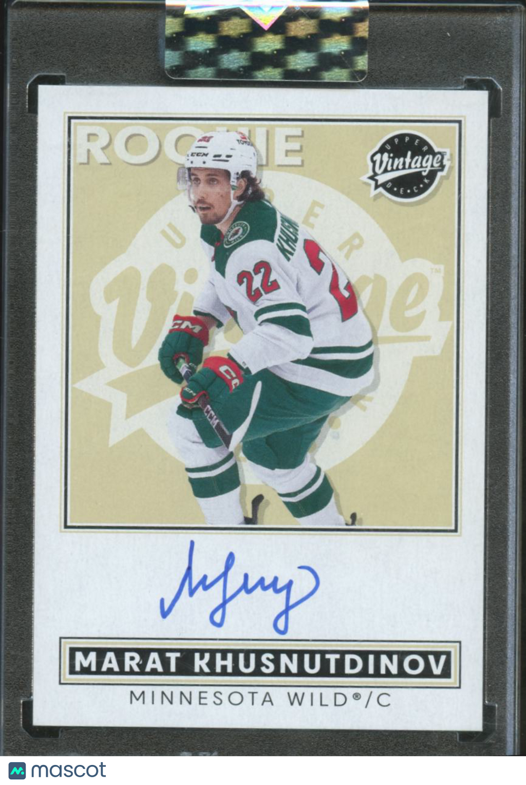 Marat Khusnutdinov 2024-25 Upper Deck Vintage Auto Autograph Minnesota Wild