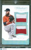 Dallas Keuchel 2016 Flawless Game Worn Jersey Patch 22/25 Houston Astros