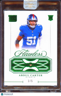 Abdul Carter 2025 Flawless Emerald Gem Rookie RC 3/5 New York Giants