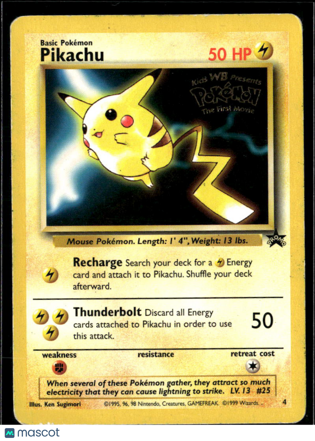 Pikachu 1999 Wizards Black Star Promo #4