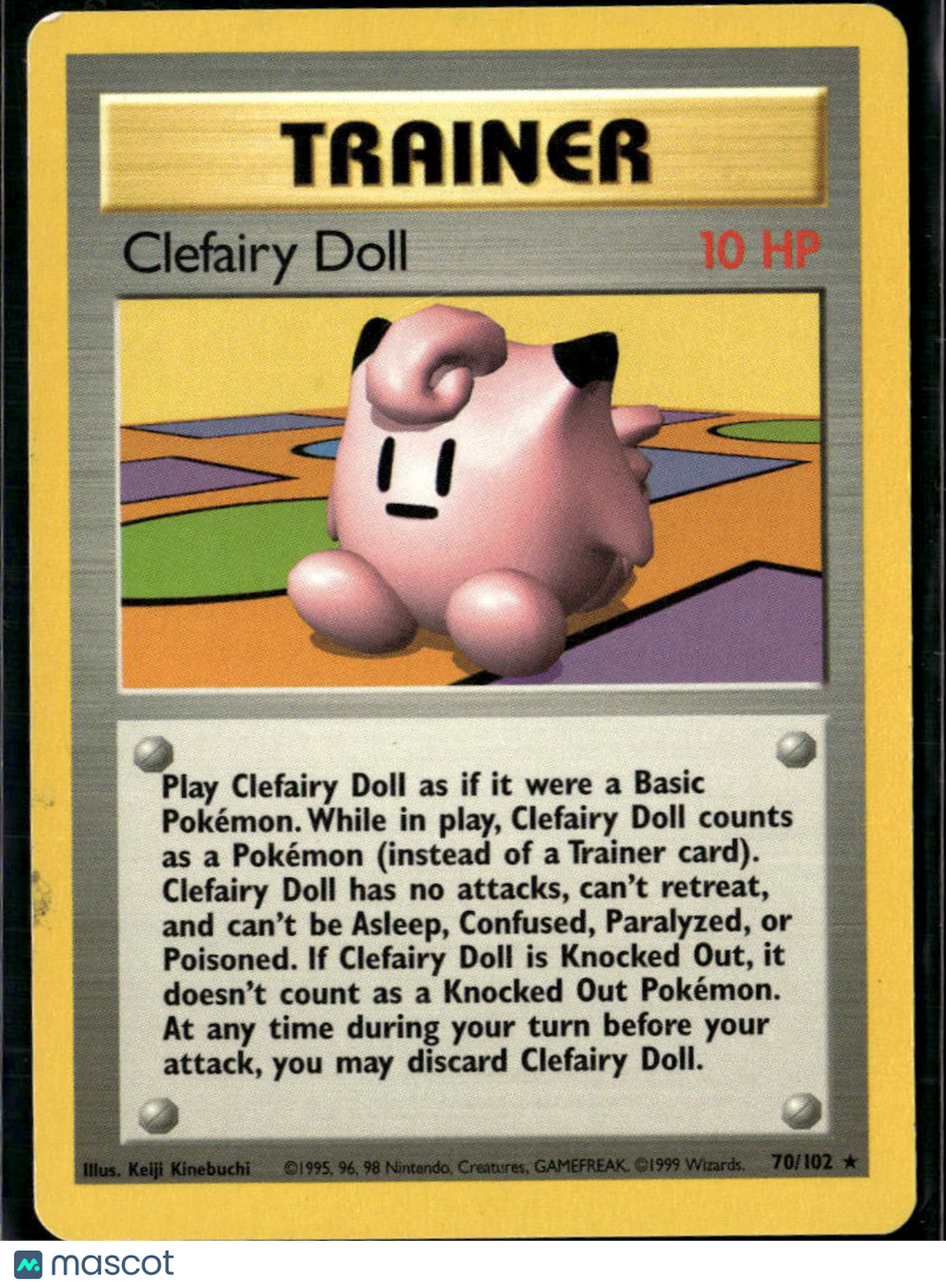 Clefairy Doll 1999 Base Set Rare #70/102