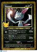 Sneasel 2021 Celebrations Holo Rare #25/111