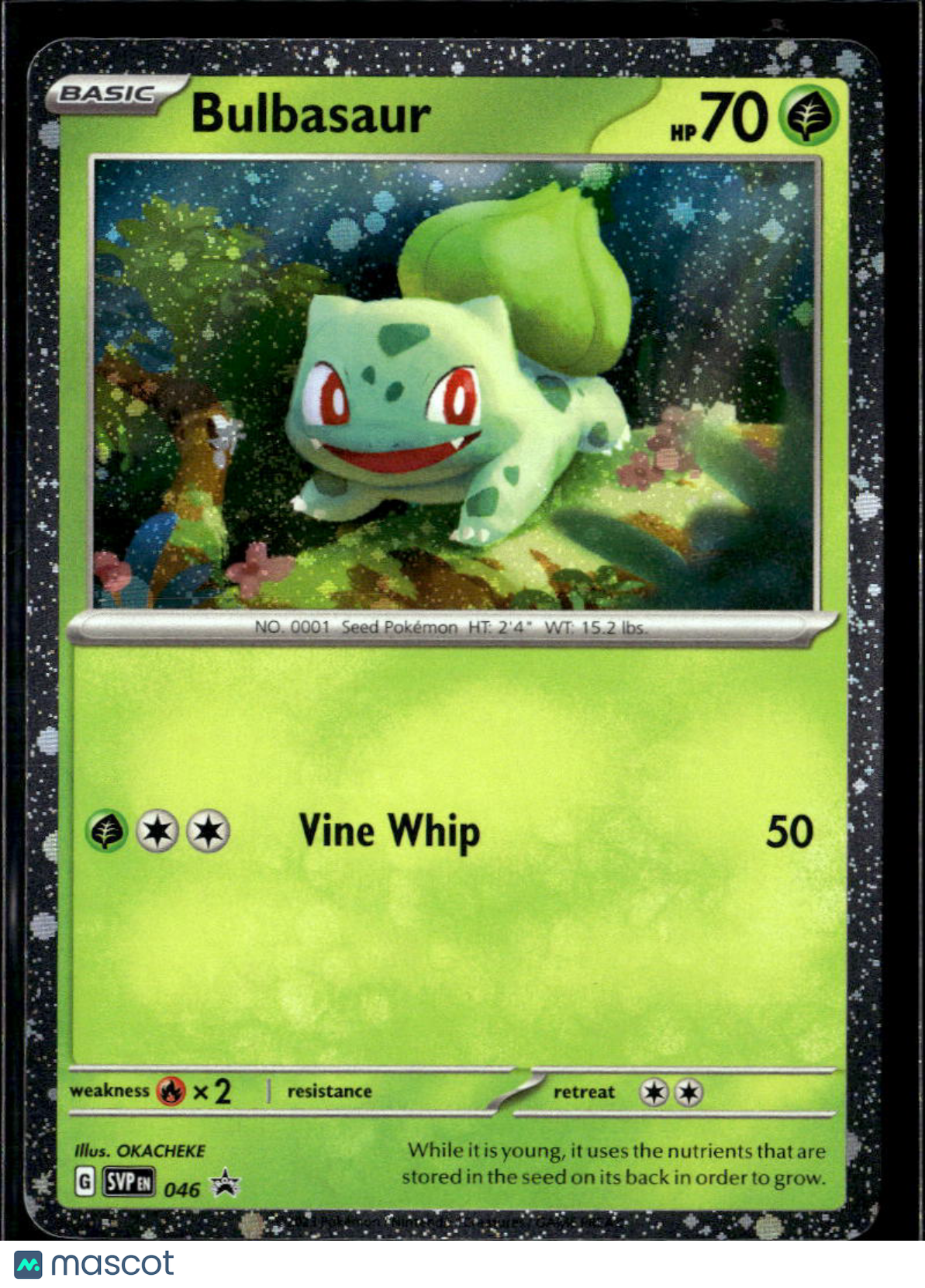 Bulbasaur Scarlet & Violet Holo Black Star Promo #SVP EN 046