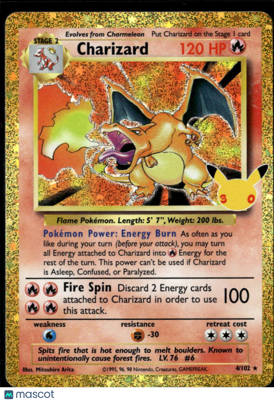 Charizard 2021 Celebrations Holo ★ #4/102