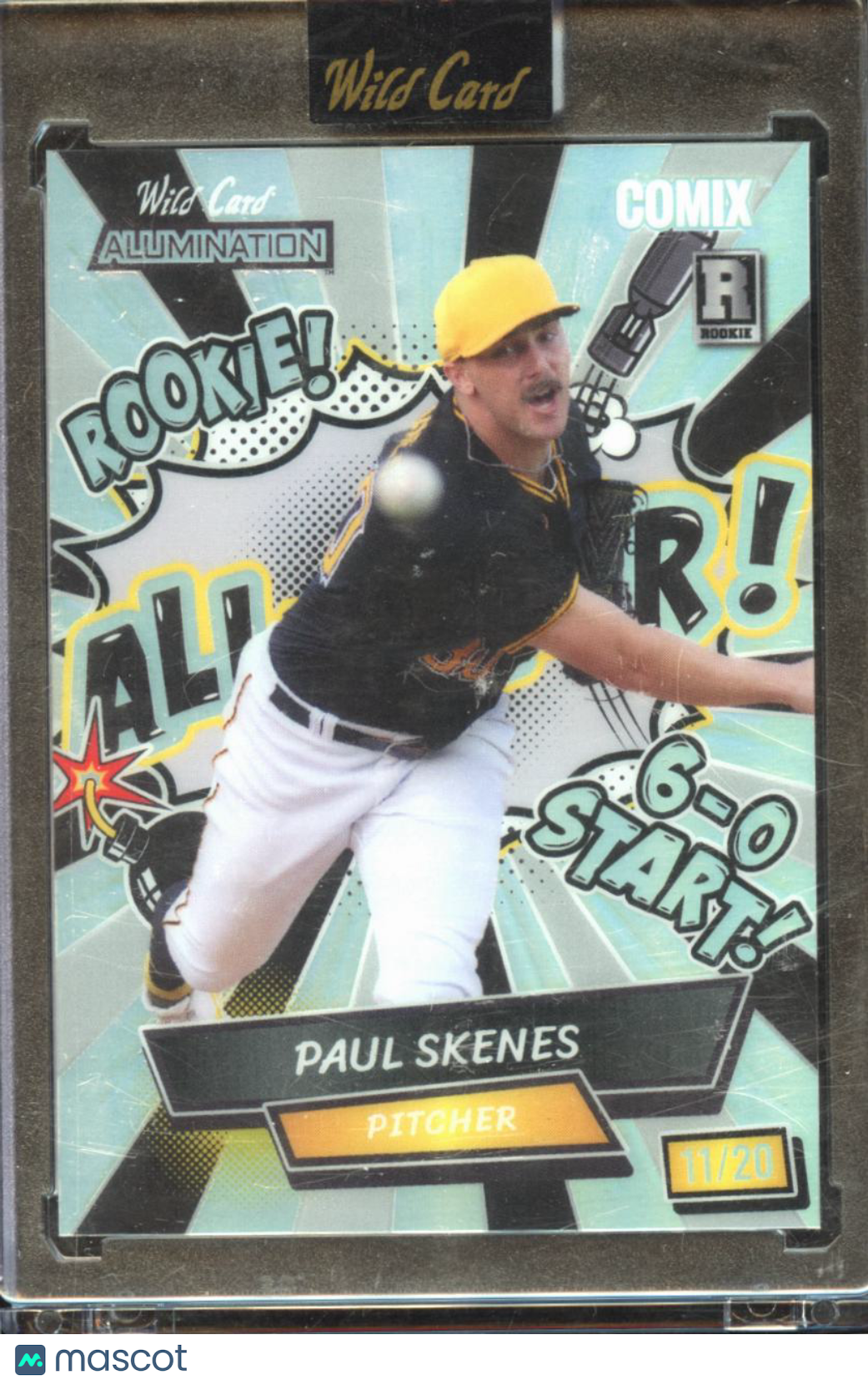 Paul Skenes 2024 Wild Card Alumination Comix Rookie RC 11/20 Pittsburgh Pirates