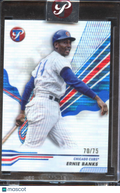 Ernie Banks 2024 Topps Pristine Blue Refractor 70/75 Chicago Cubs