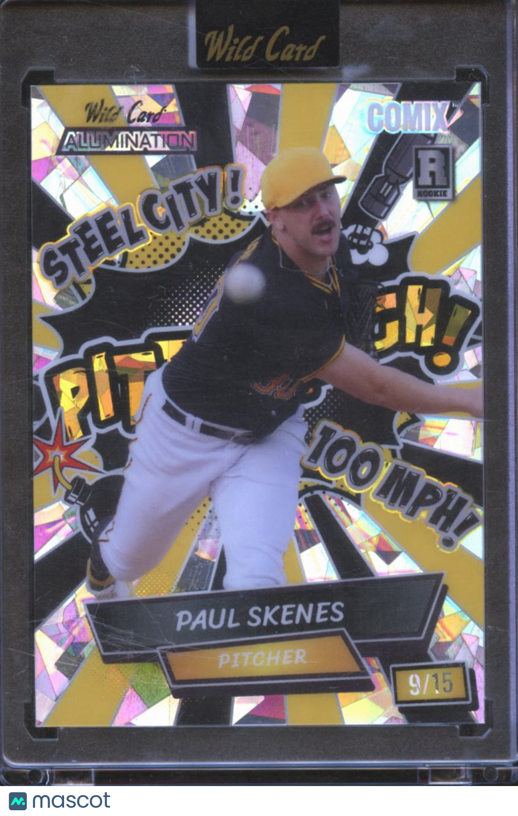 Paul Skenes 2024 Wild Card Alumination Comix Rookie 9/15 Pittsburgh Pirates