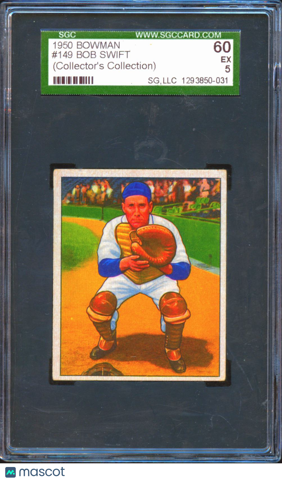 Bob Swift 1950 Bowman #149 SGC 5 Detroit Tigers