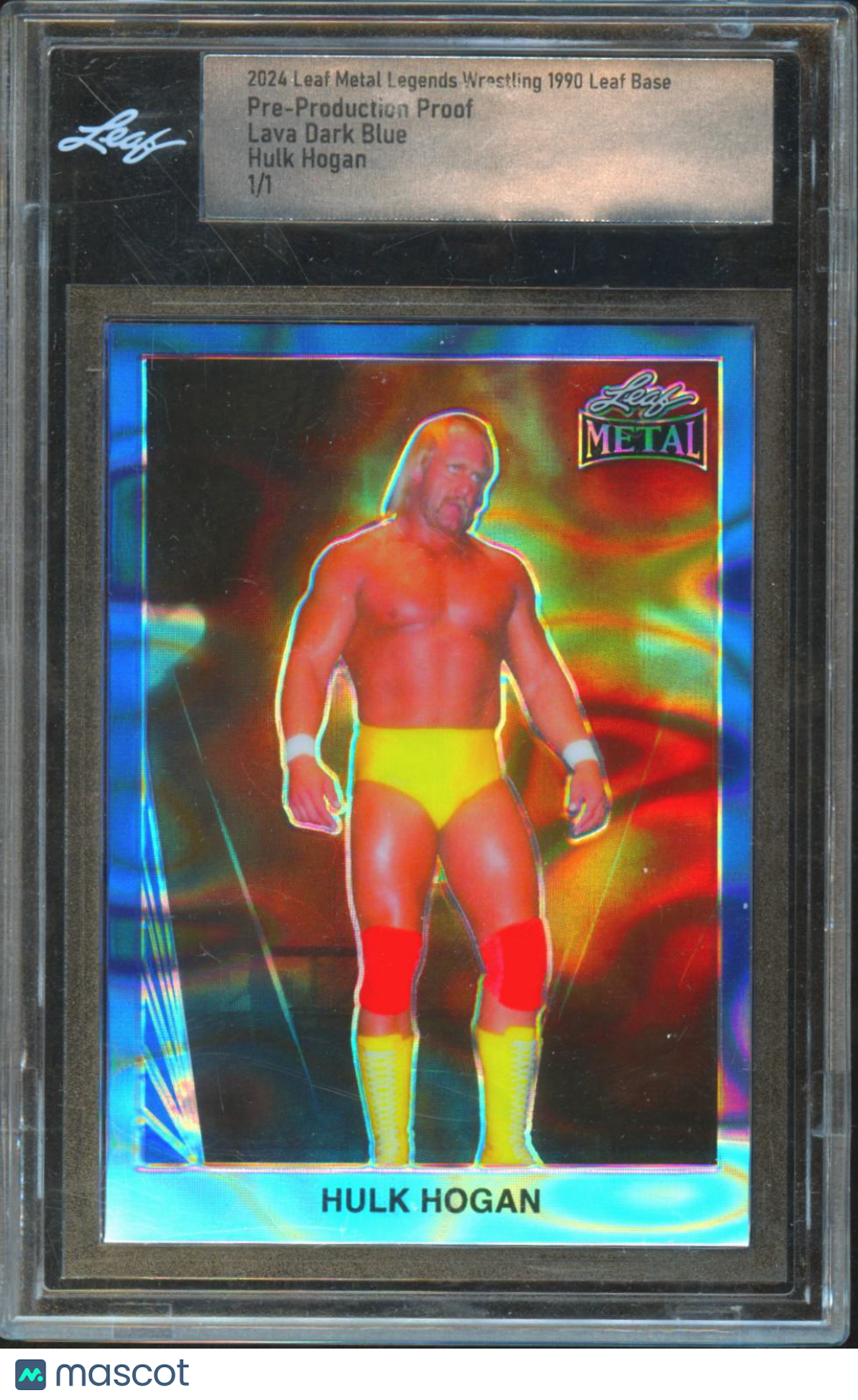 Hulk Hogan 2024 Leaf Metal Legends WWE Wrestling Lava Dark Blue 1/1
