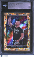 Steve Austin 2024 Leaf Metal Legends Crystal Gold WWE Wrestling 1/1