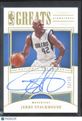Jerry Stackhouse 2022-23 National Treasures Auto Autograph 2/10 Dallas Mavericks