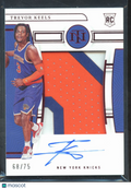 Trevor Keels 2022-23 National Treasures Auto Autograph Patch RC 68/75 Knicks