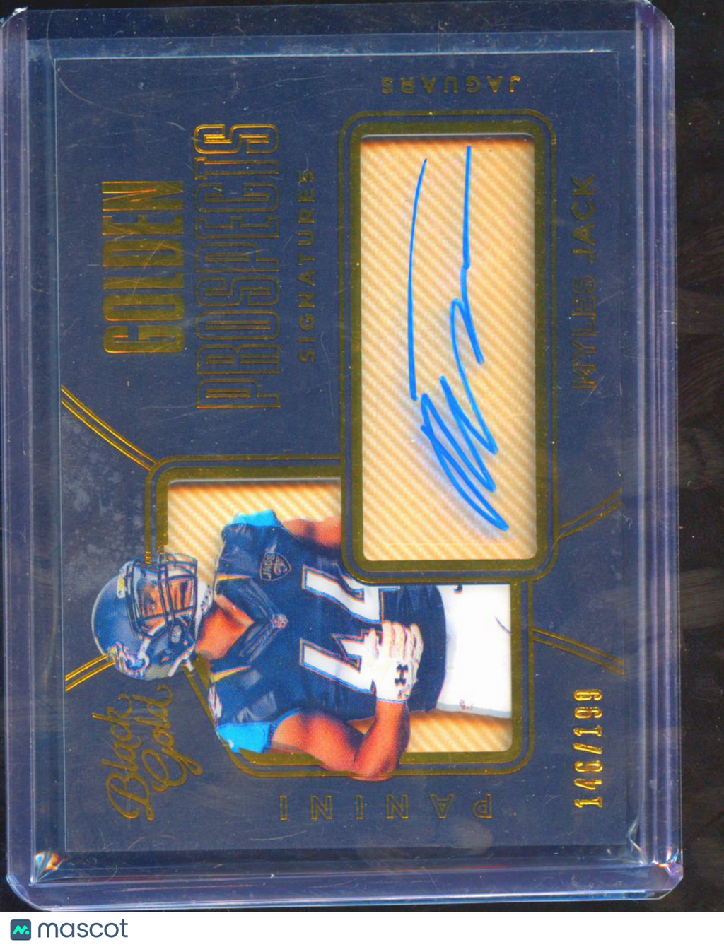 Myles Jack 2016 Black Gold Auto Autograph Rookie RC /199 Jacksonville Jaguars
