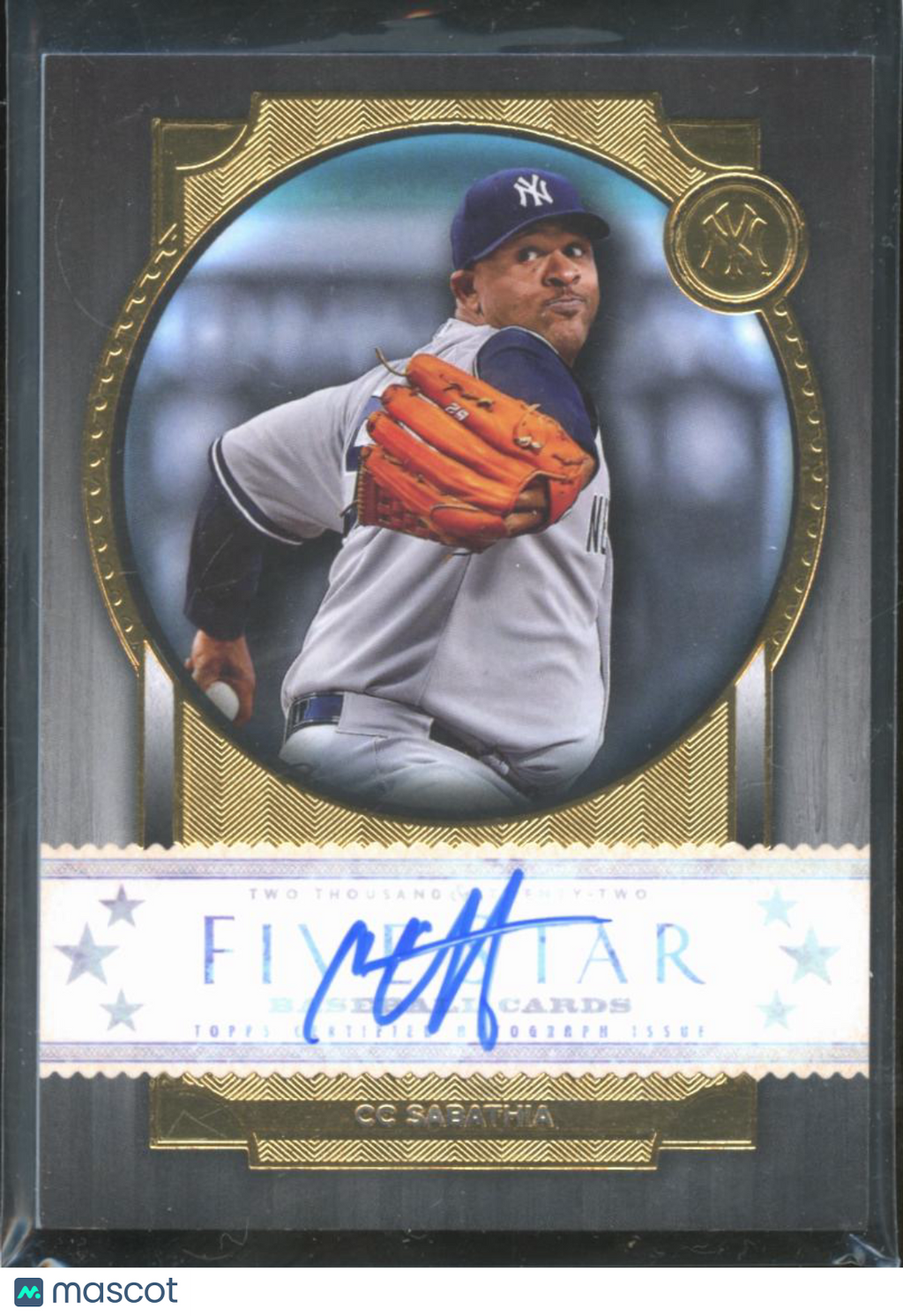 CC Sabathia 2022 Topps Five Star Auto Autograph New York Yankees