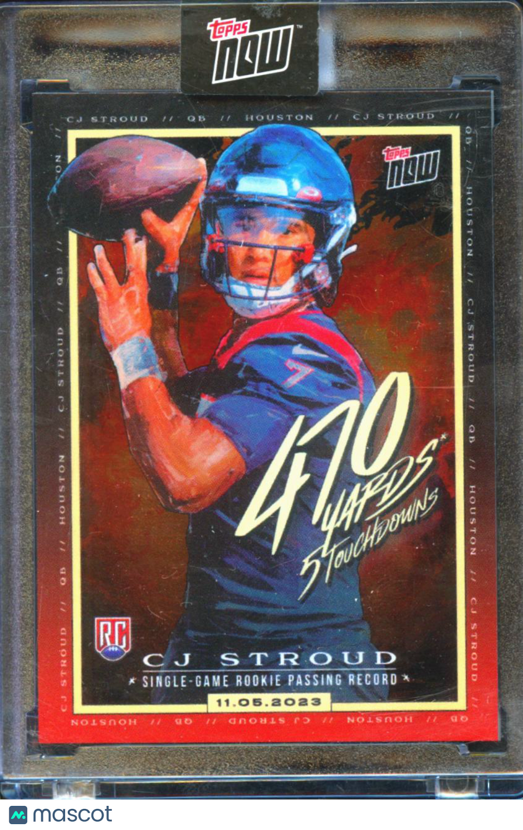 C.J. Stroud 2023 Topps Now RC Rookie #CJ1 Houston Texans