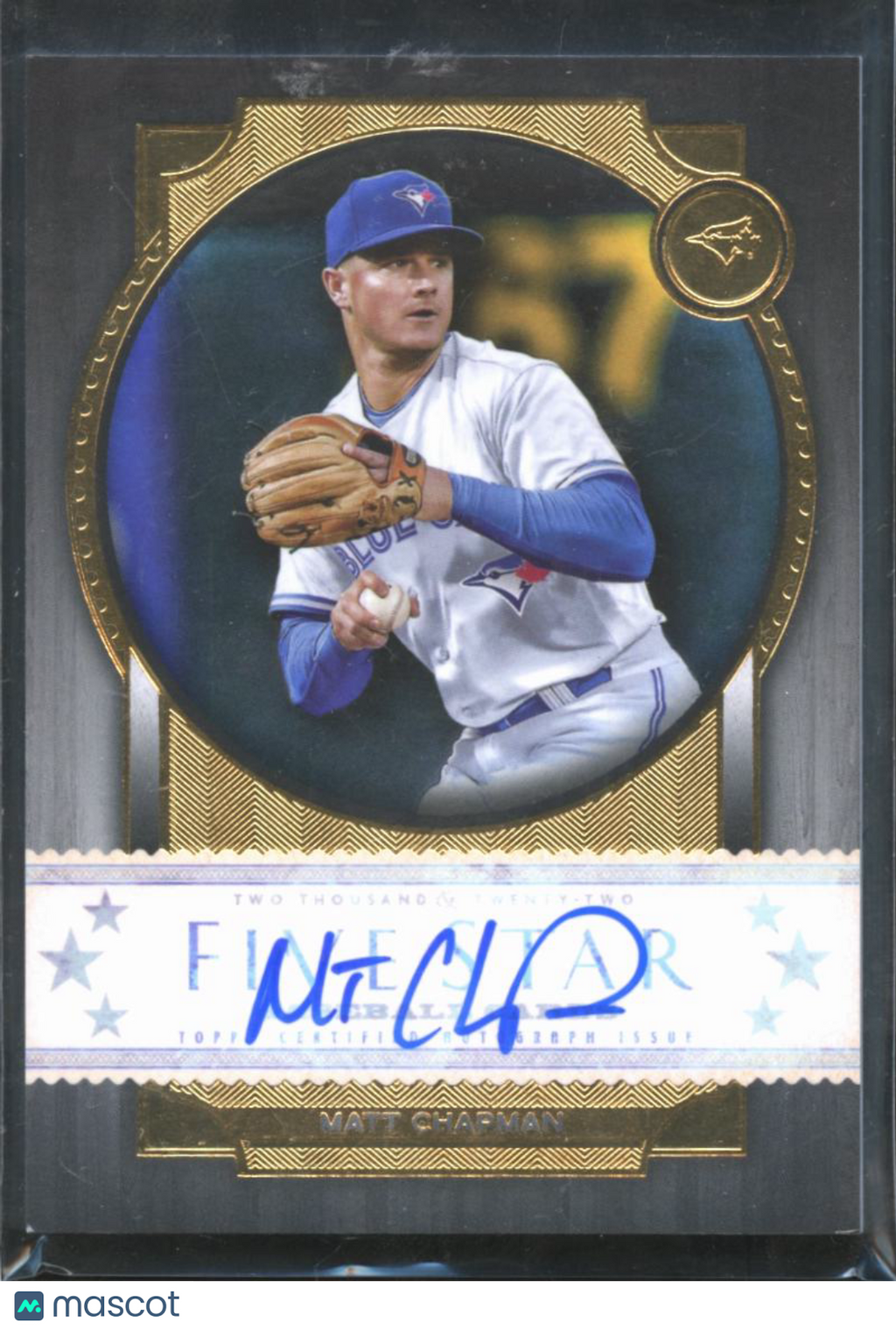 Matt Chapman 2022 Topps Five Star Auto Autograph Toronto Blue Jays
