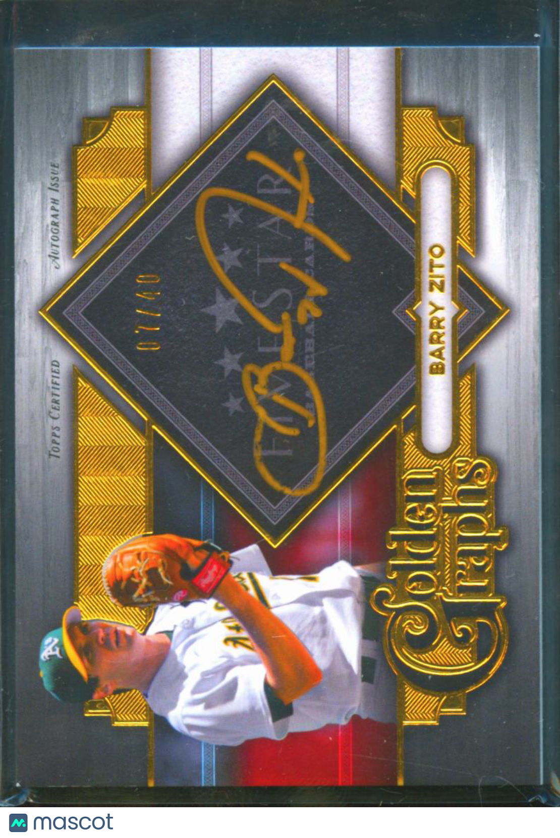 Barry Zito 2022 Topps Five Star Auto Autograph 7/40 Oakland Athletics