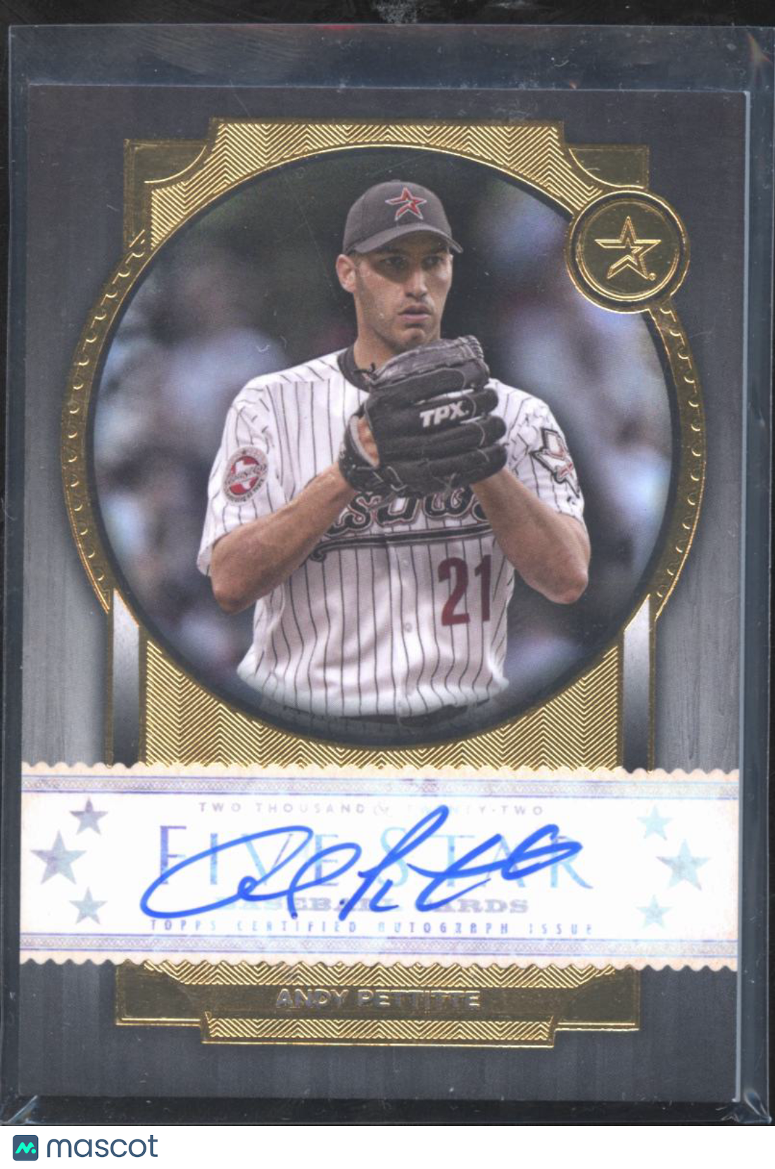 Andy Pettitte 2022 Topps Five Star Auto Autograph Houston Astros