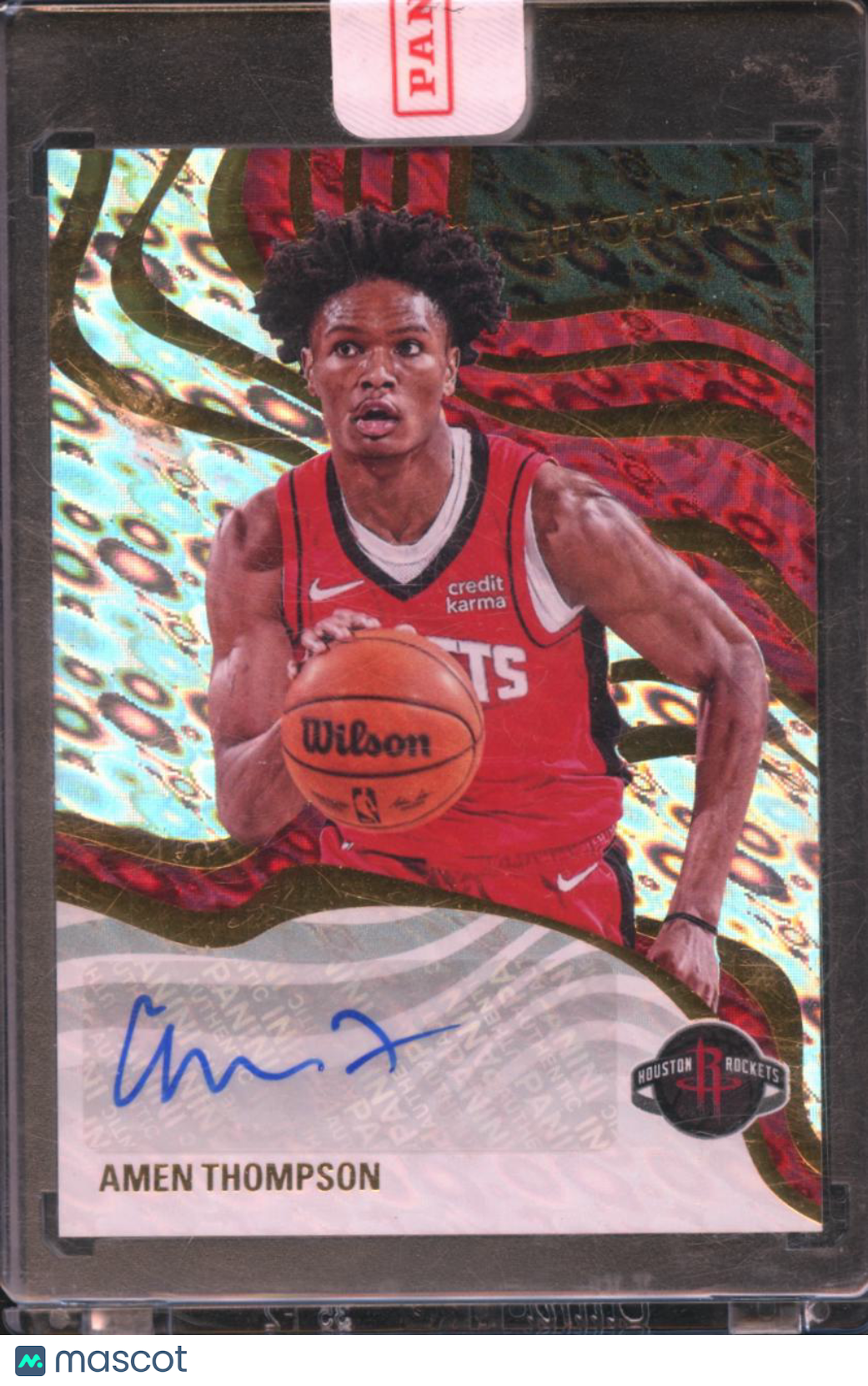 Amen Thompson 2024-25 Revolution Auto Autograph Houston Rockets