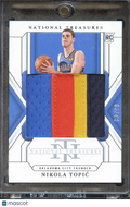 Nikola Topic 2024-25 National Treasures 4 Color Jersey Patch 82/99 OKC Thunder