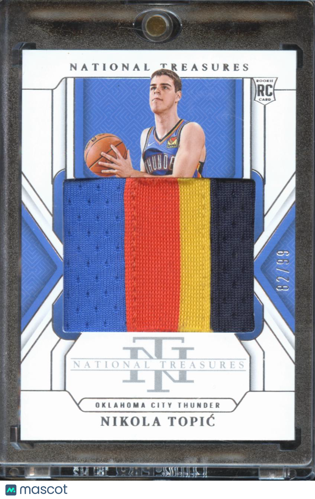Nikola Topic 2024-25 National Treasures 4 Color Jersey Patch 82/99 OKC Thunder
