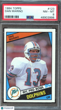 Dan Marino 1984 Topps Rookie Card RC #123 Miami Dolphins PSA 8