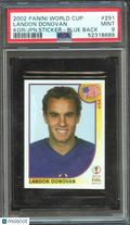 Landon Donovan 2002 Panini World Cup Sticker Blue Back Rookie RC PSA 9
